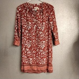 Petite Floral Two Button Dress  Size XSP